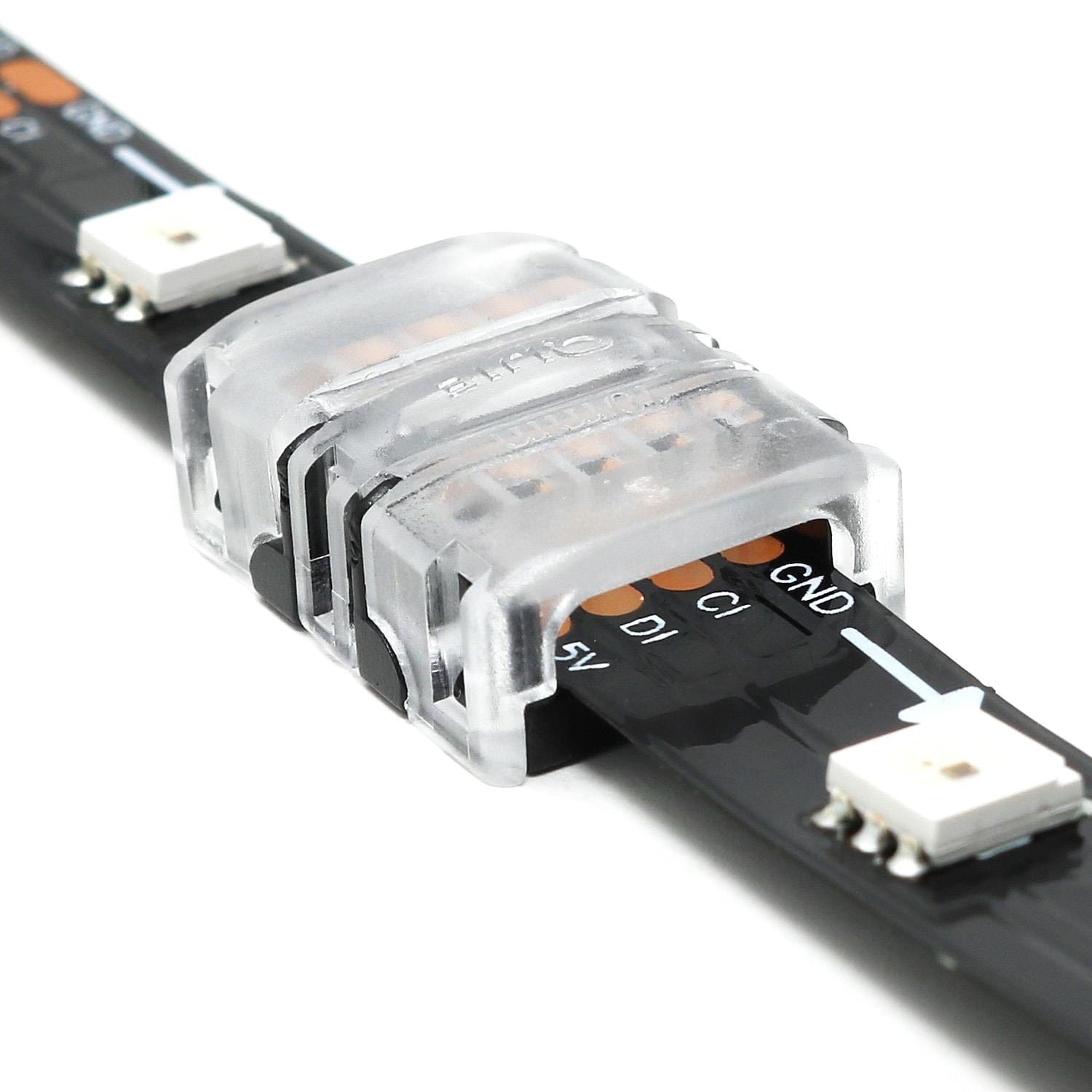 4-pin LED Strip Connectors - Strip to Strip (10mm) by The Pi Hut - The Pi Hut
