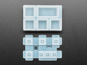 4 x 1U and 1 x 2U "Esc" Silicone Keycap Molds (MX Compatible Switches) - The Pi Hut