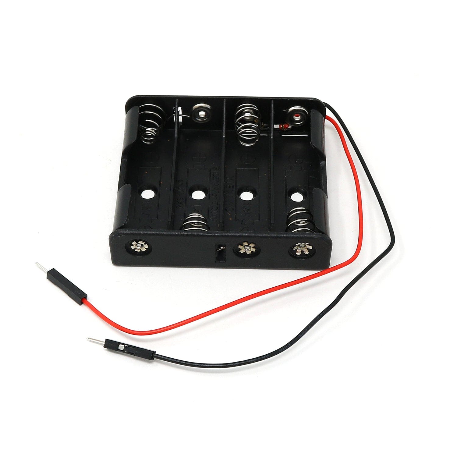4 x AA Battery Holder with Premium Jumper Header Wires by The Pi Hut - The Pi Hut