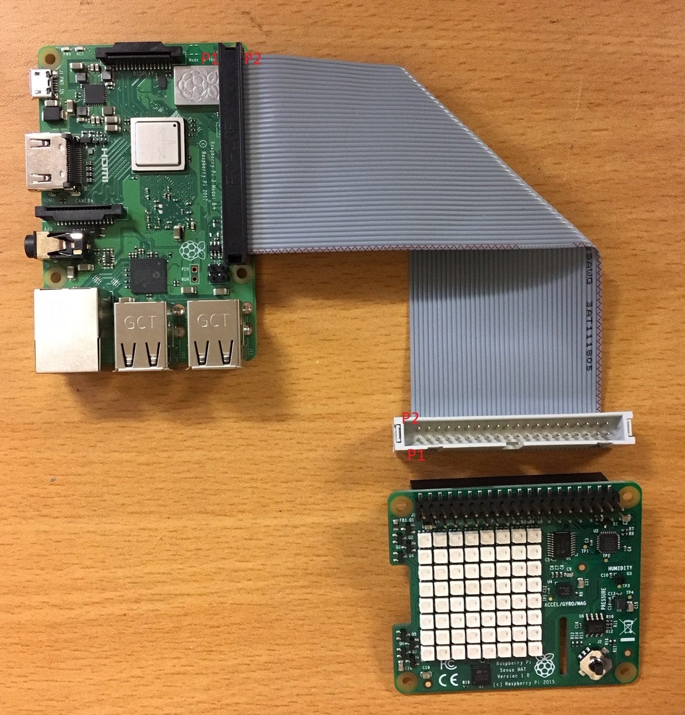 40-Pin GPIO Male to Female Ribbon Cable - 150mm by The Pi Hut - The Pi Hut