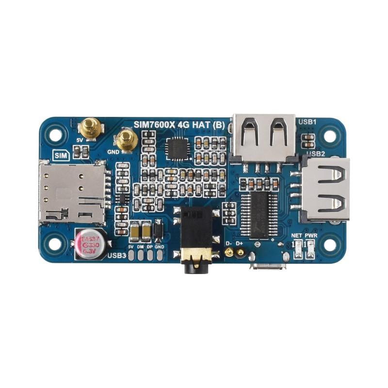 4G pHAT for Raspberry Pi - LTE Cat-4/3G/2G with GNSS Positioning by Waveshare - The Pi Hut