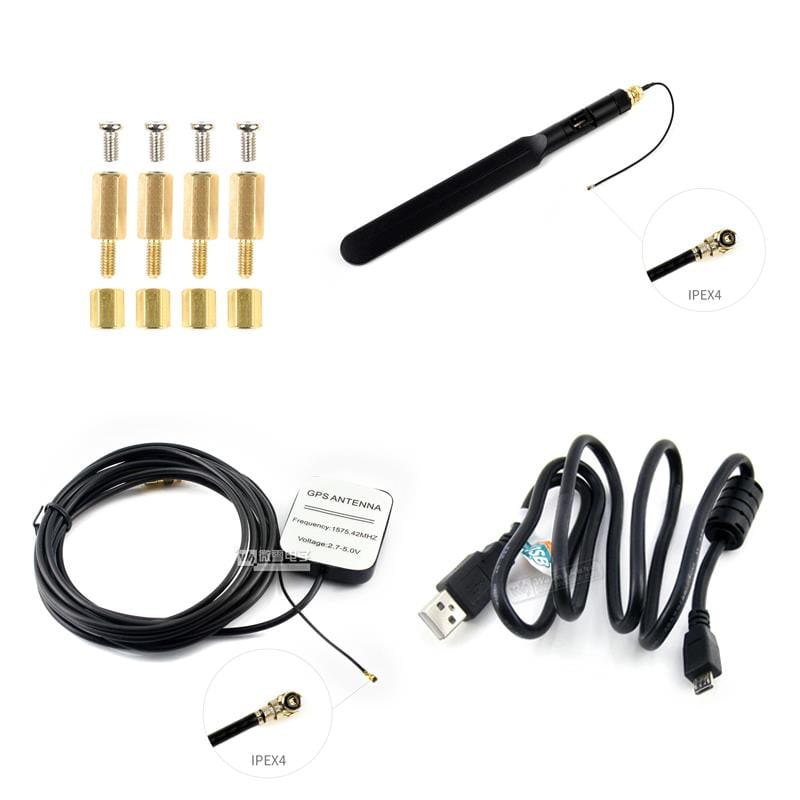 4G pHAT for Raspberry Pi - LTE Cat-4/3G/2G with GNSS Positioning by Waveshare - The Pi Hut