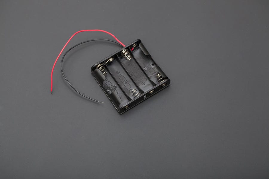 4xAA Battery Holder (Square) by DFRobot - The Pi Hut
