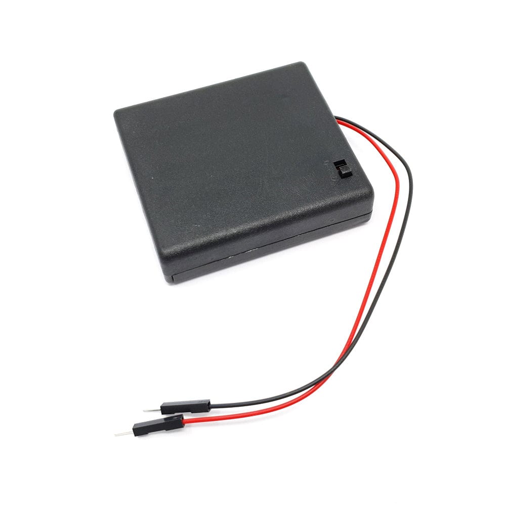 4 x AA Battery Holder with On/Off Switch by The Pi Hut - The Pi Hut