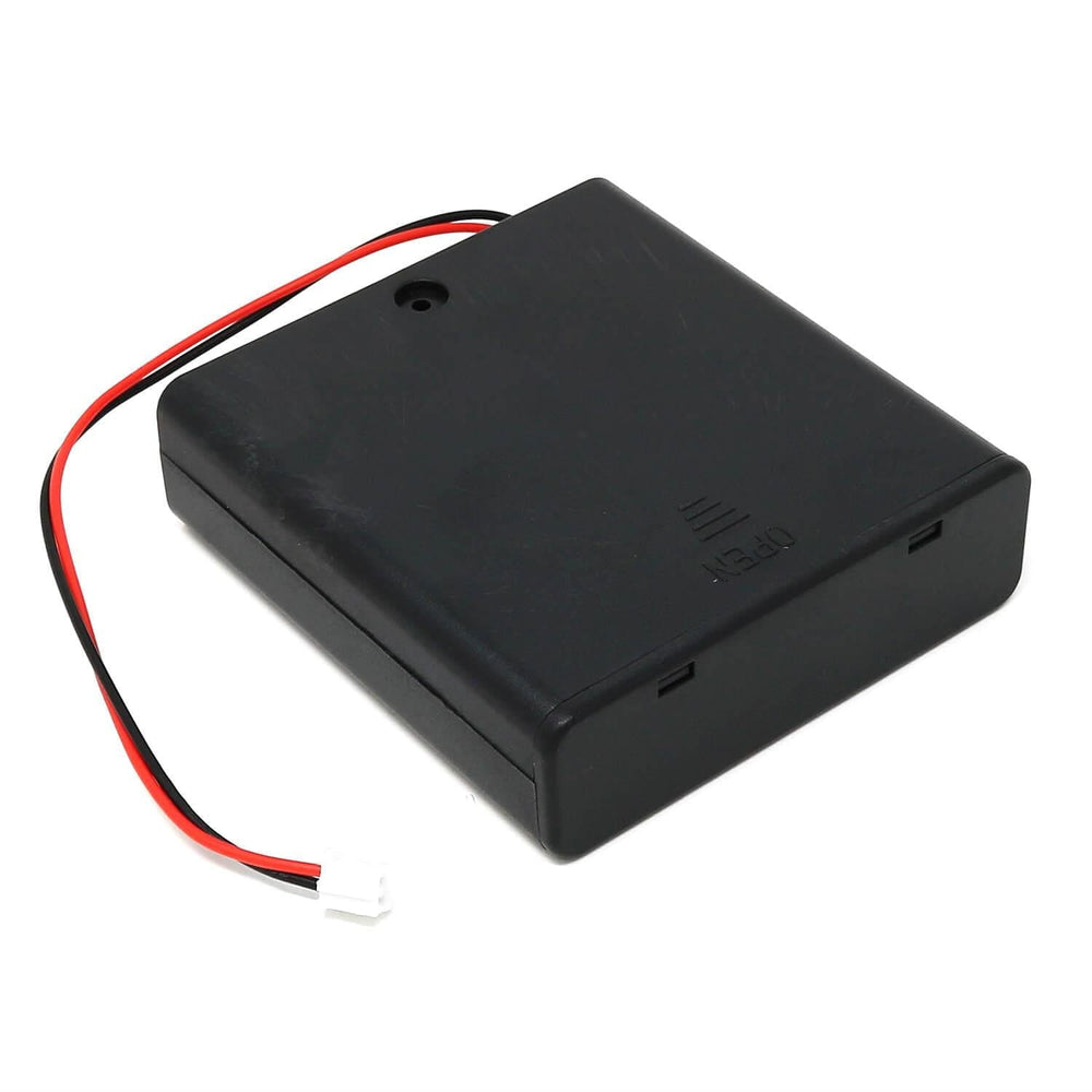 4xAA JST-PH Battery Holder with Cover and Switch by The Pi Hut - The Pi Hut