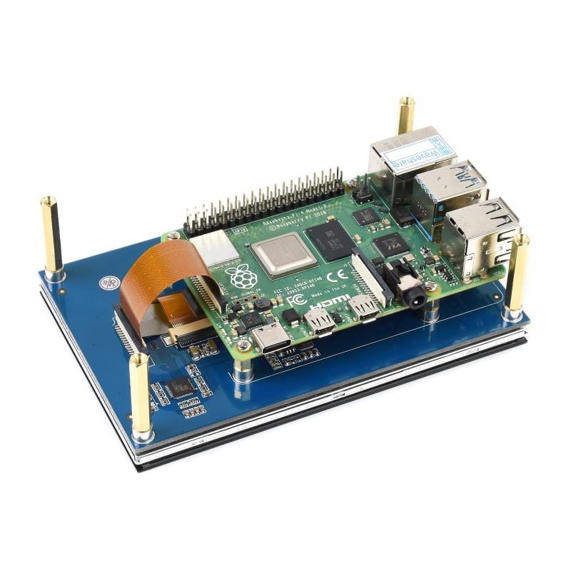 5" DSI Capacitive Touch Display for Raspberry Pi (800×480) by Waveshare - The Pi Hut