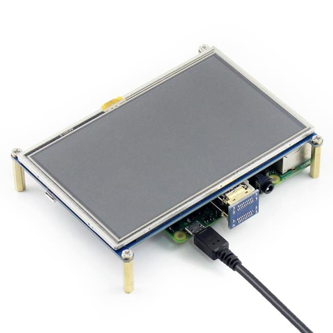 5" HDMI LCD with Touch (800x480) for Raspberry Pi by Waveshare - The Pi Hut