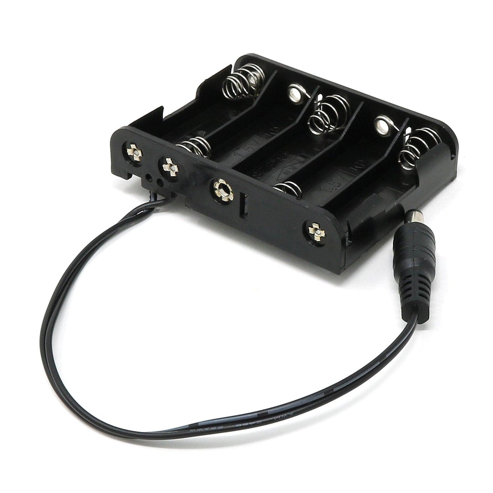 5 x AA Battery Holder with 2.1mm DC Jack by The Pi Hut - The Pi Hut