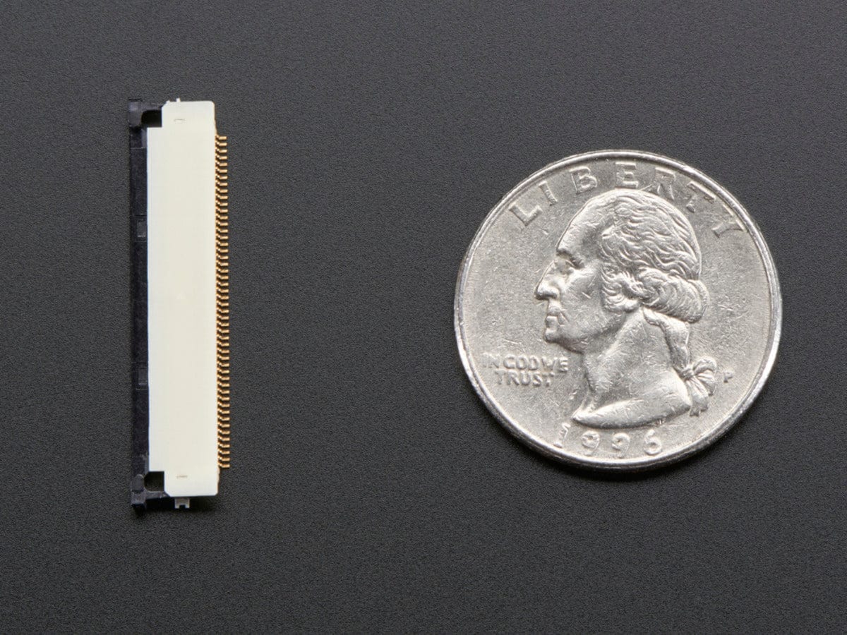 50-pin 0.5mm pitch top-contact FPC SMT Connector by The Pi Hut - The Pi Hut