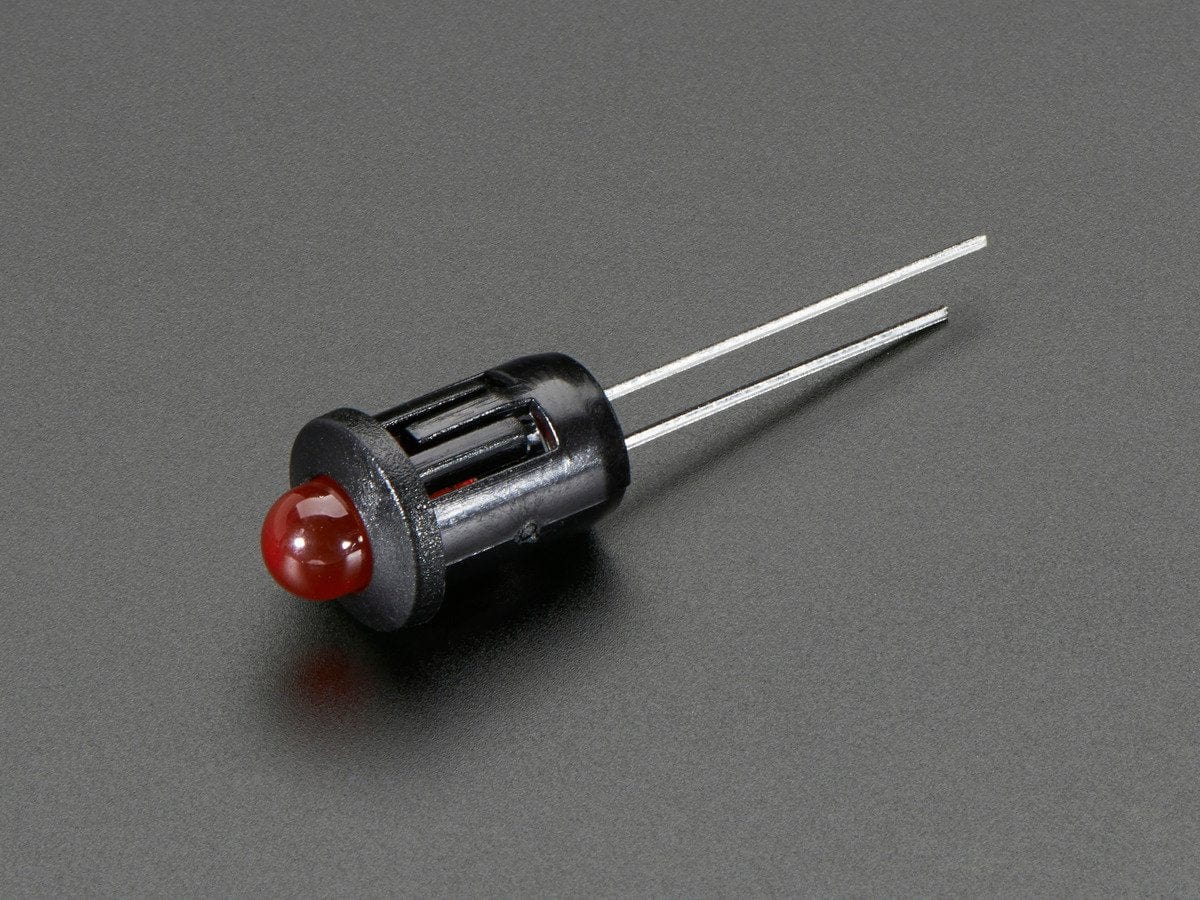 5mm Plastic Bevel LED Holder - Pack of 5 by The Pi Hut - The Pi Hut