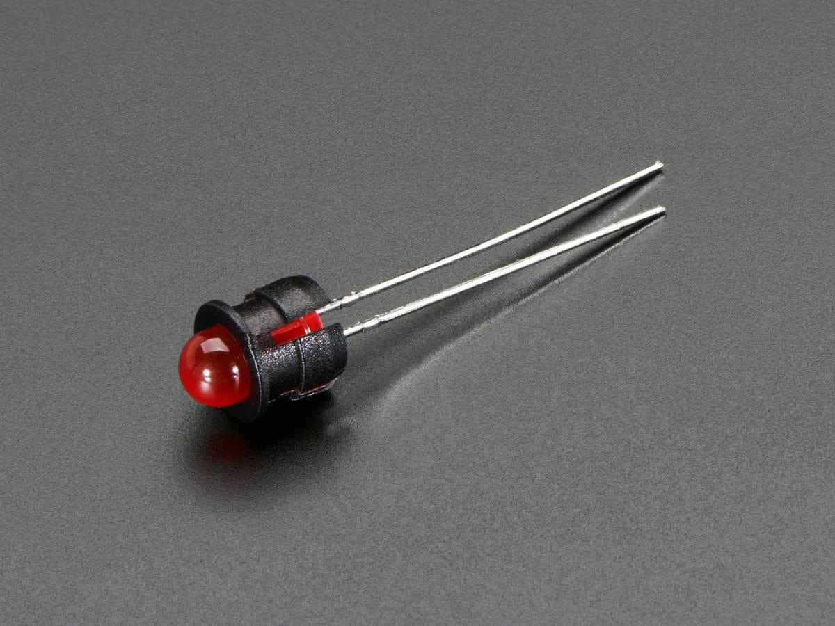 5mm Plastic Flat LED Holder - Pack of 5 by The Pi Hut - The Pi Hut