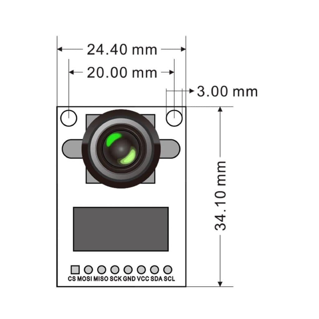 5MP OV5642 Mini SPI Camera Module for Raspberry Pi Pico by Arducam - The Pi Hut