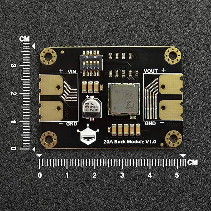 60W Adjustable DC-DC Buck Converter Module by DFRobot - The Pi Hut