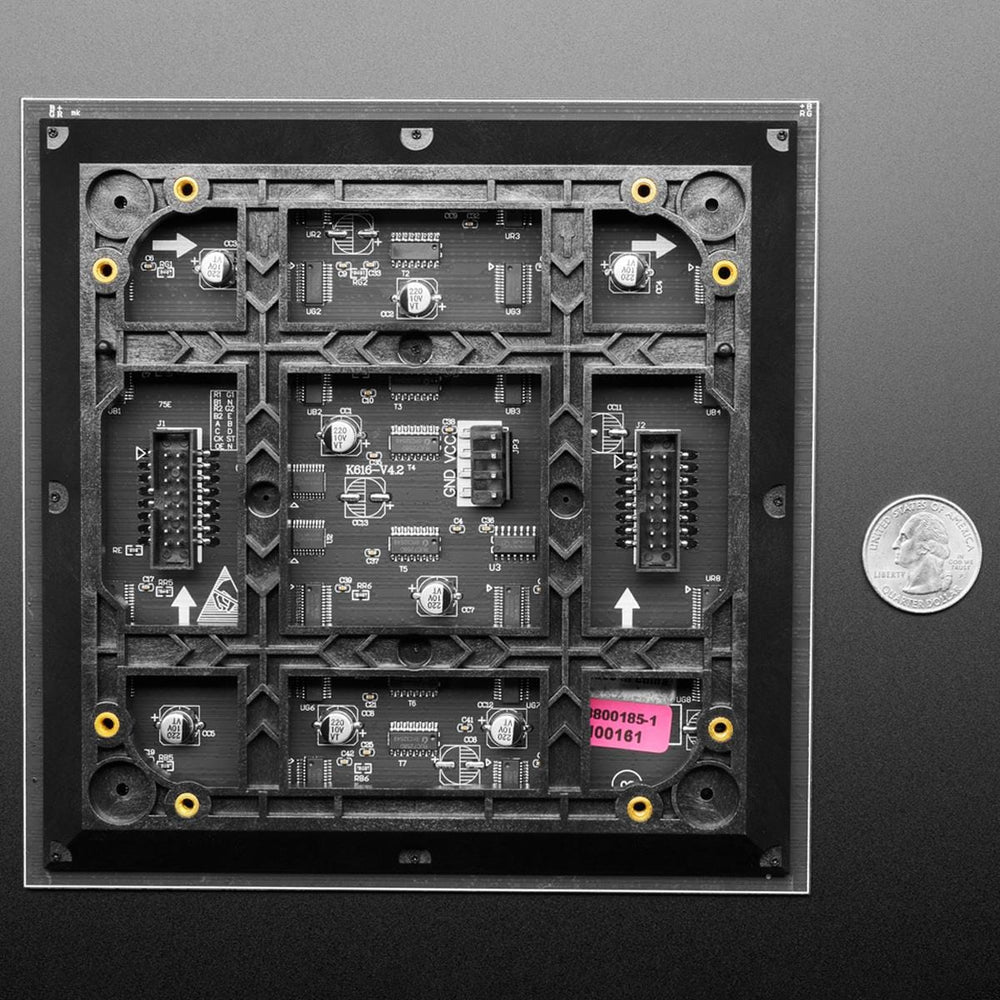 64x64 RGB LED Matrix Panel with 45 Degree Curb-Cut - 2.5mm Pitch by Adafruit - The Pi Hut