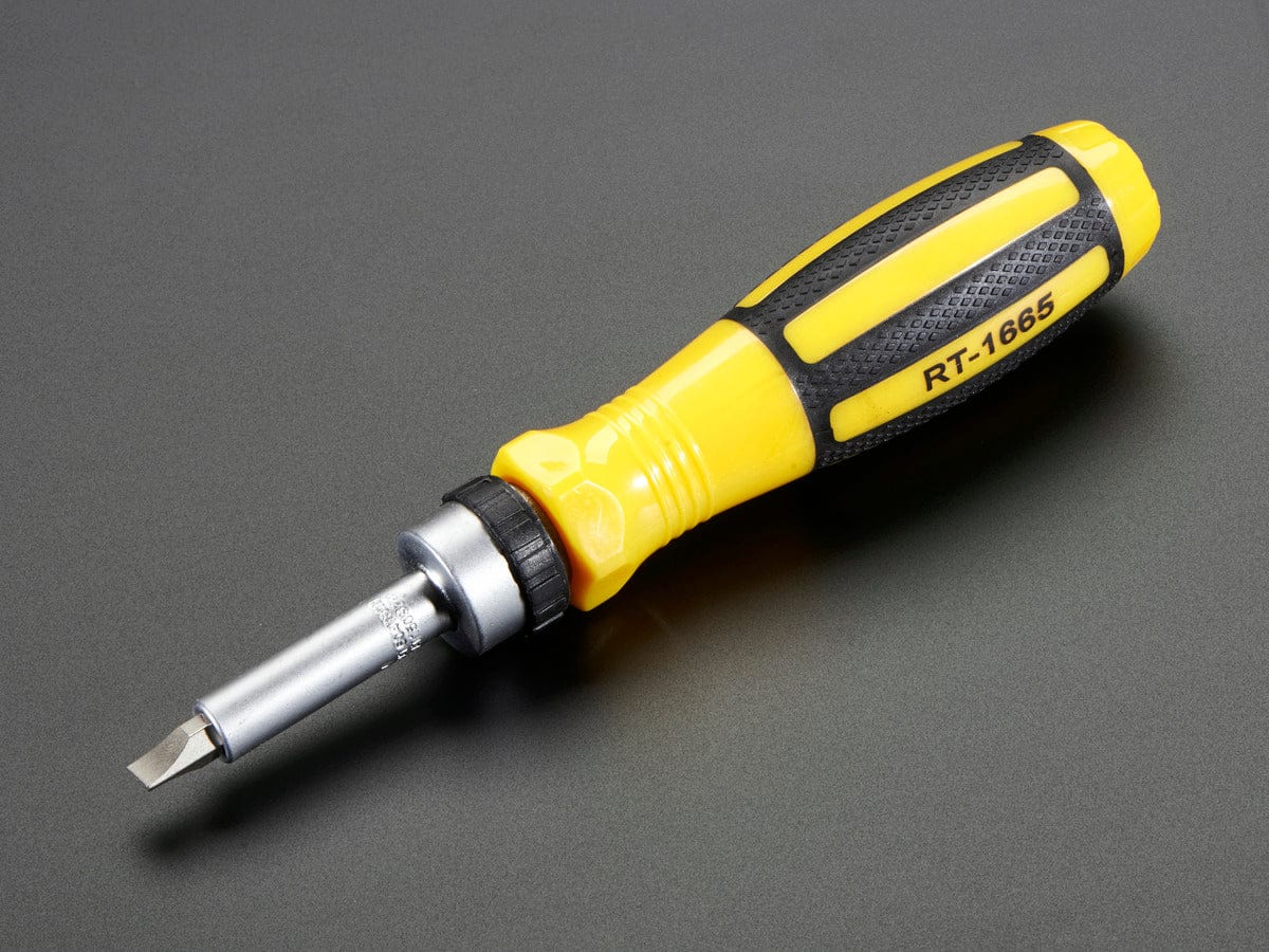 65 Piece Ratchet Screwdriver and Tool Bit Set by The Pi Hut - The Pi Hut