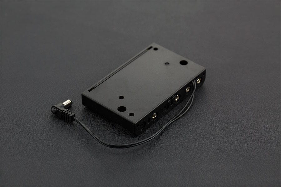 6xAA Battery Holder with DC2.1 Power Jack by DFRobot - The Pi Hut