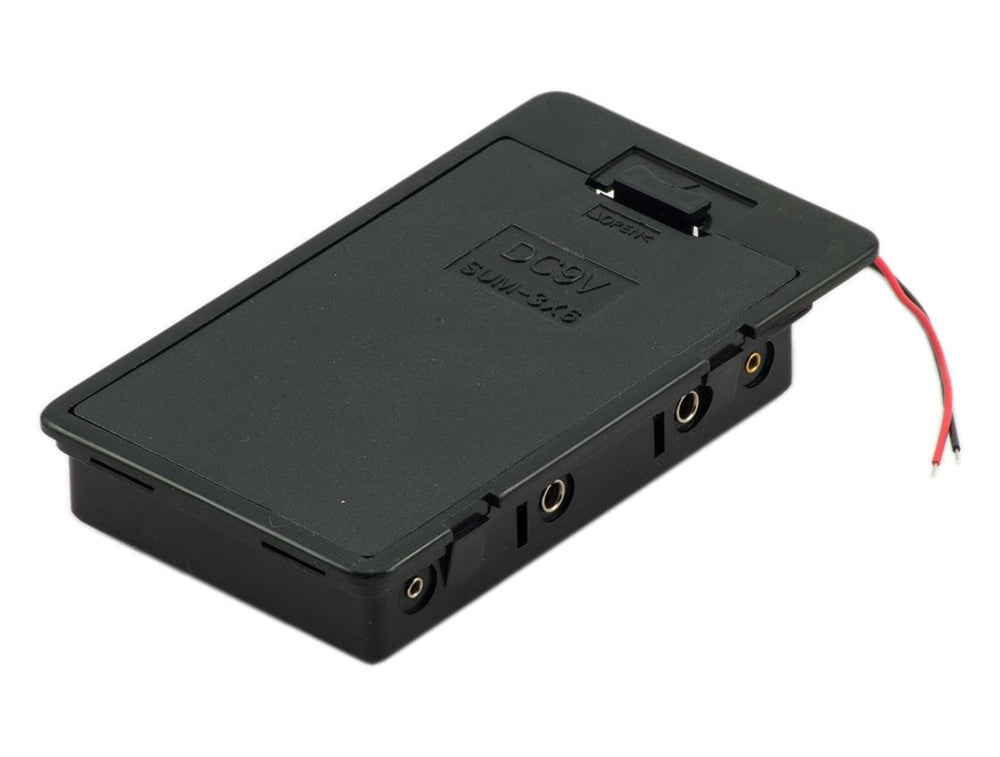 Panel Mount Battery Box 6x AA (9V) by The Pi Hut - The Pi Hut