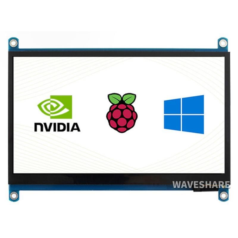 7" IPS Capacitive HDMI Touch Screen LCD (1024×600) by Waveshare - The Pi Hut