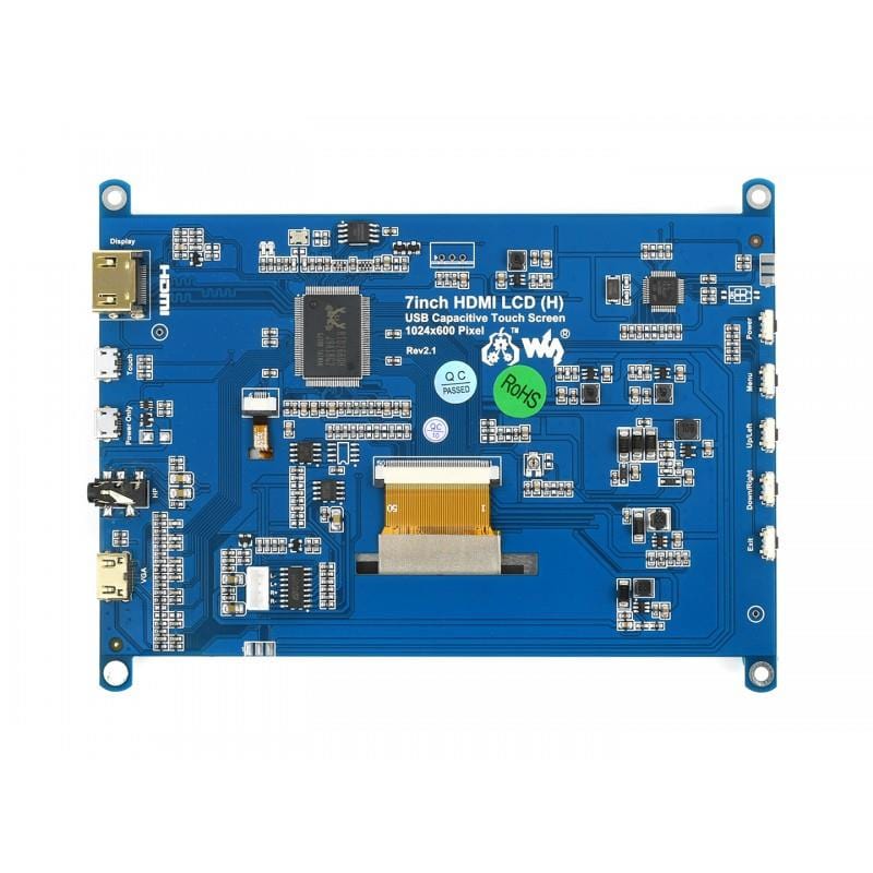 7" IPS Capacitive HDMI Touch Screen LCD (1024×600) by Waveshare - The Pi Hut