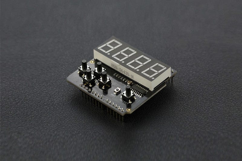 7 Segment LED Keypad Shield For Arduino by DFRobot - The Pi Hut