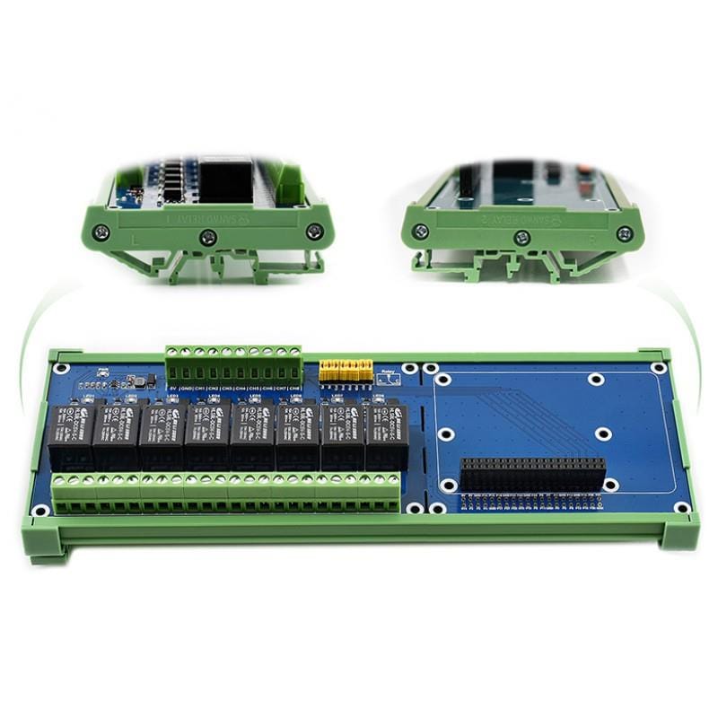 8-Channel Relay Expansion Board for Raspberry Pi by Waveshare - The Pi Hut