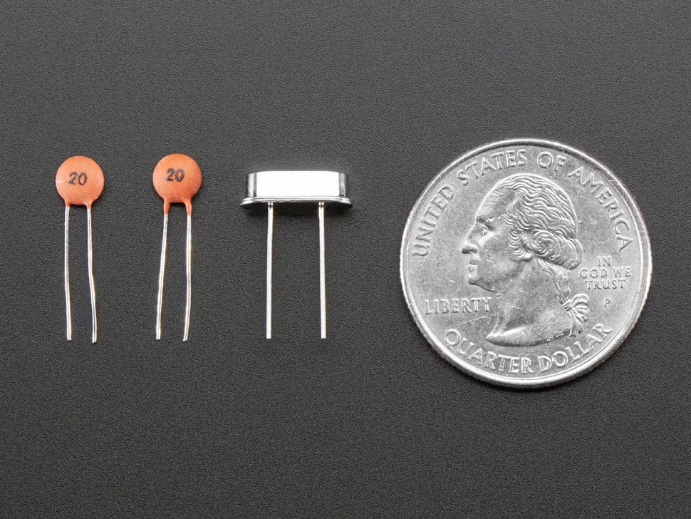8 MHz Crystal + 20pF capacitors by The Pi Hut - The Pi Hut