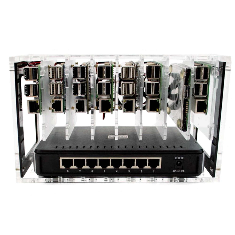 8-Slot Cloudlet Cluster Case by C4 Labs - The Pi Hut