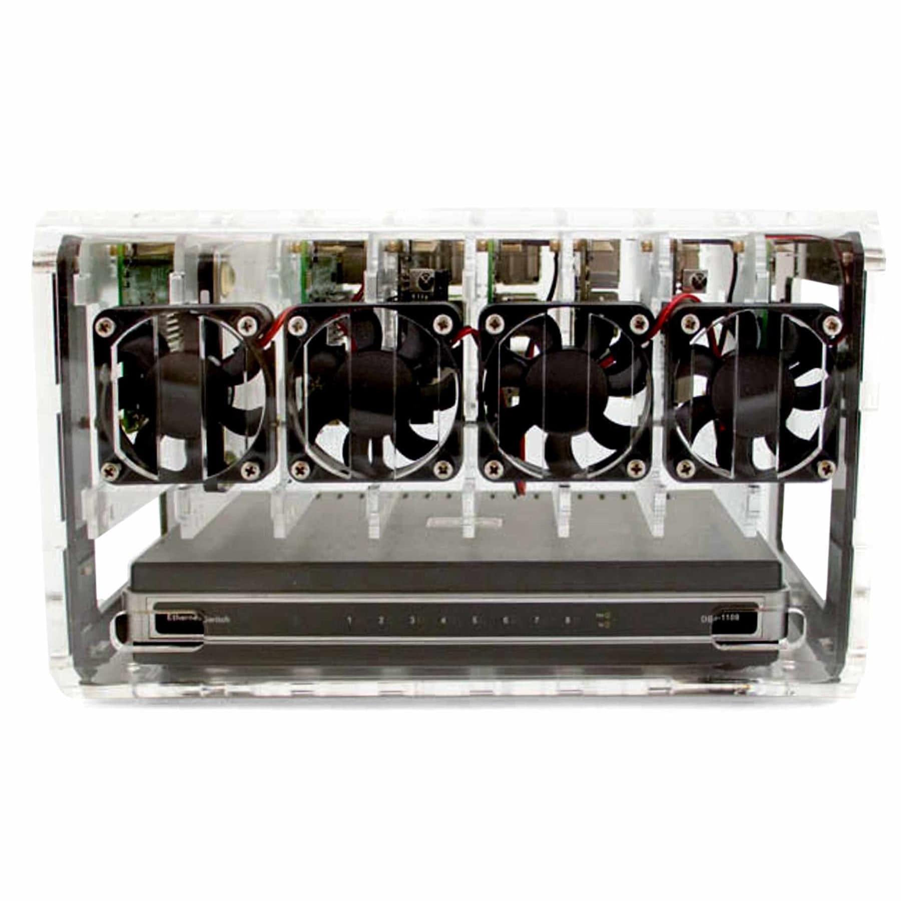 8-Slot Cloudlet Cluster Case by C4 Labs - The Pi Hut