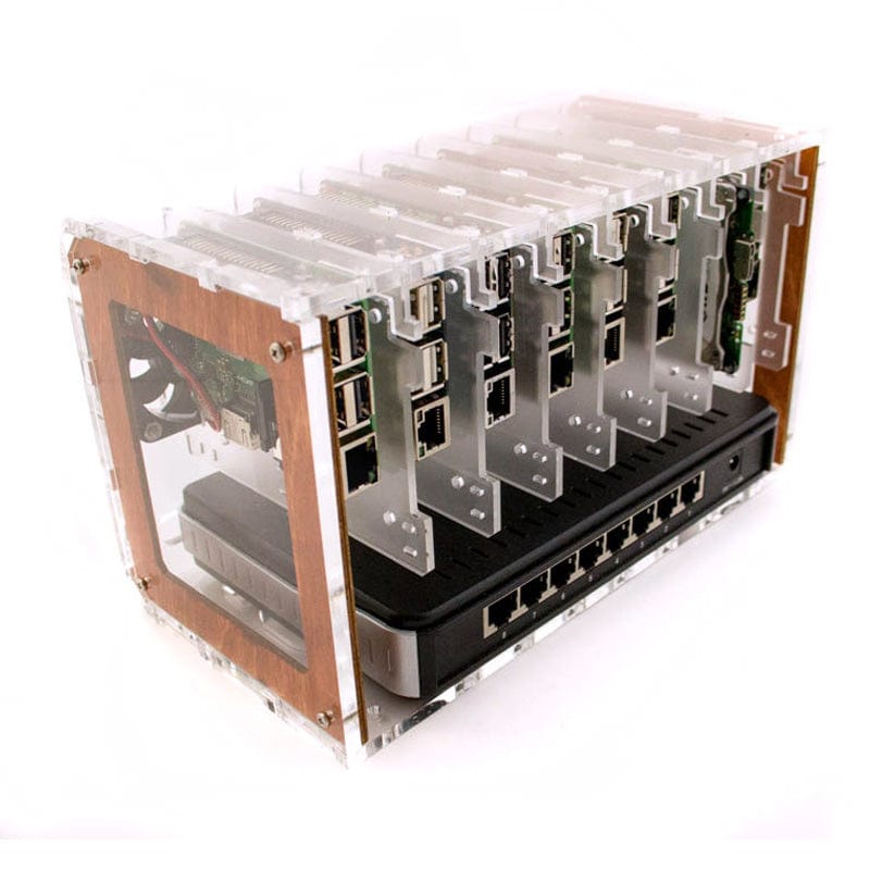 8-Slot Cloudlet Cluster Case by C4 Labs - The Pi Hut