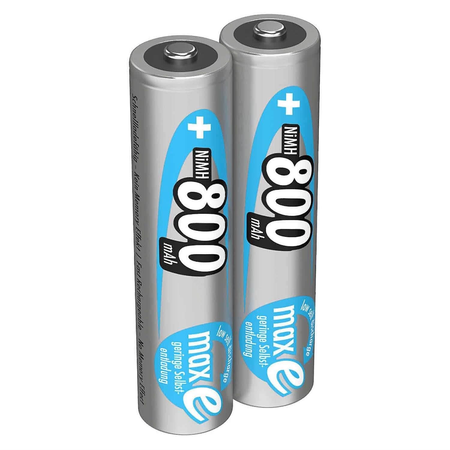 800mAh NiMH Rechargeable AAA Batteries (2-Pack) by ANSMANN - The Pi Hut