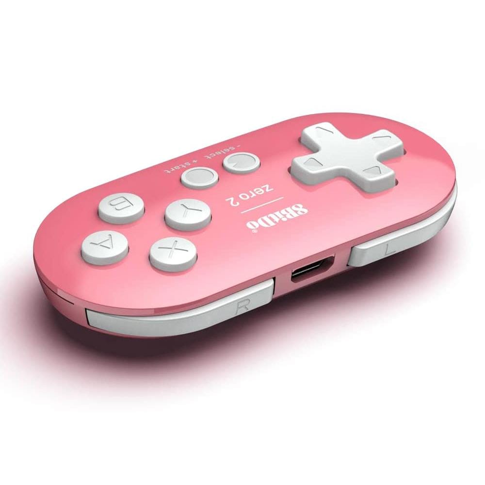 8BitDo Zero 2 Bluetooth Gamepad - Pink Edition by 8BitDo - The Pi Hut
