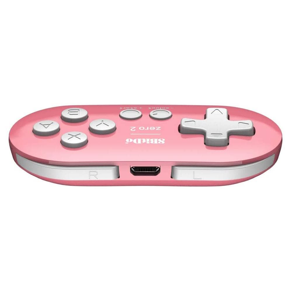 8BitDo Zero 2 Bluetooth Gamepad - Pink Edition by 8BitDo - The Pi Hut