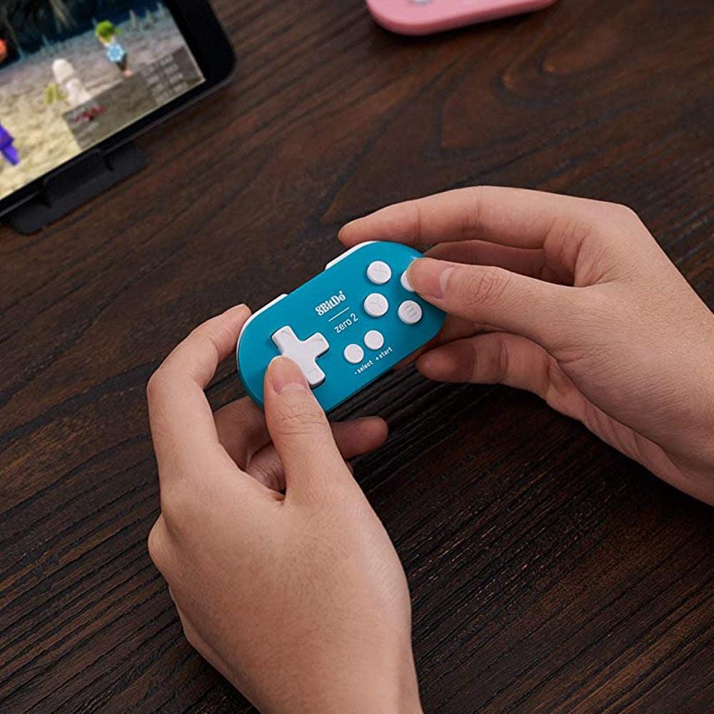 8BitDo Zero 2 Bluetooth Gamepad - Turquoise Edition by 8BitDo - The Pi Hut