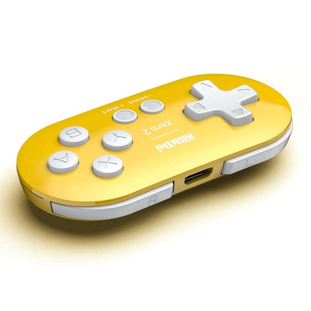 8BitDo Zero 2 Bluetooth Gamepad - Yellow Edition by 8BitDo - The Pi Hut