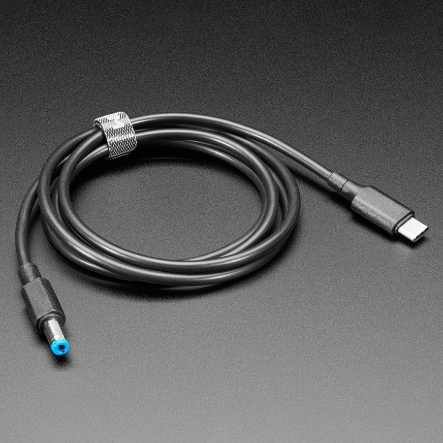 9V 5A USB-C 3.1 PD to 5.5mm Barrel Jack Cable - 1.2m with E-Mark by The Pi Hut - The Pi Hut