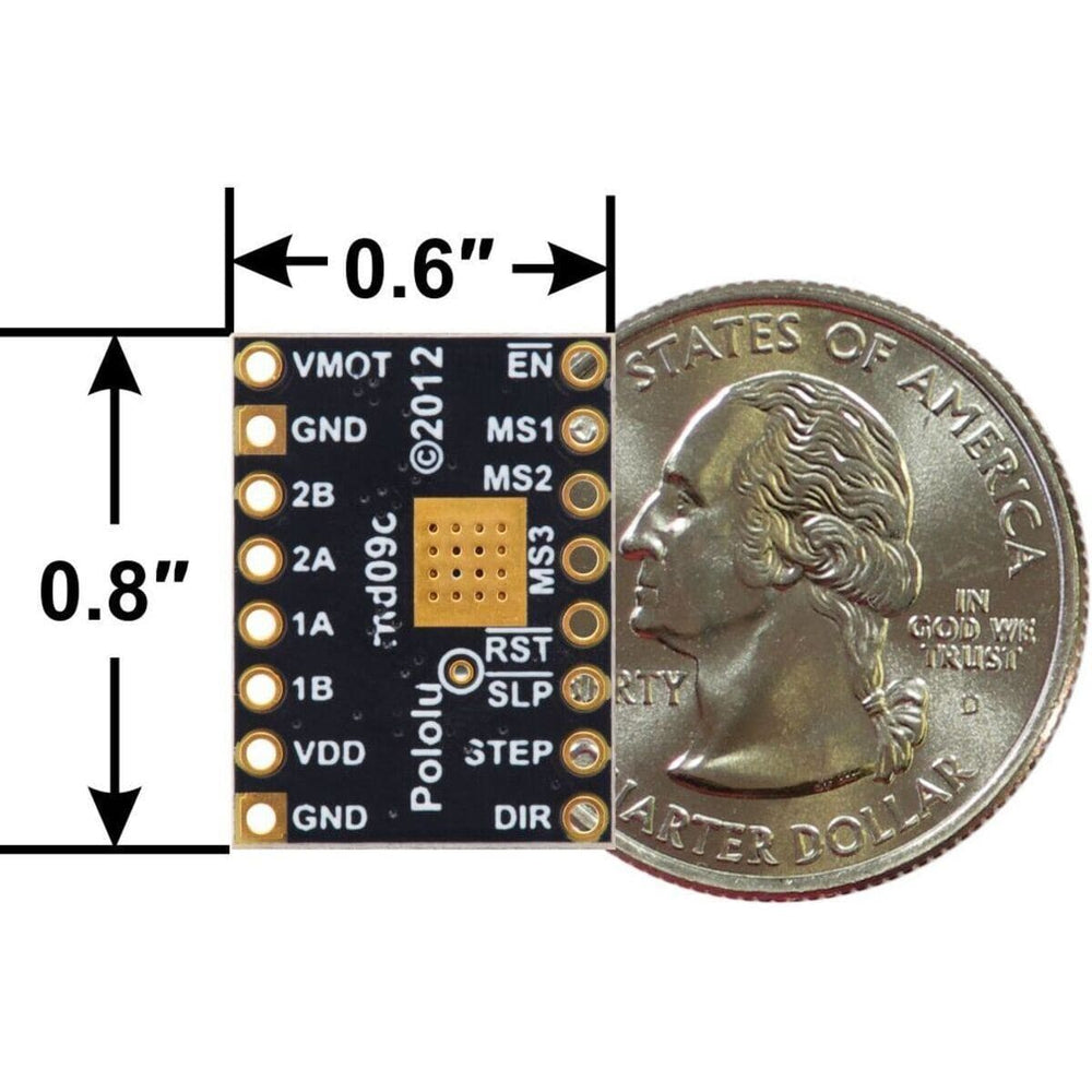 A4988 Stepper Motor Driver Carrier - Black Edition by Pololu - The Pi Hut