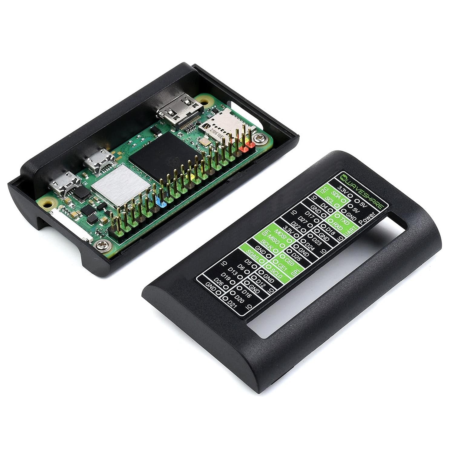 ABS Protection Case for Raspberry Pi Zero by Waveshare - The Pi Hut