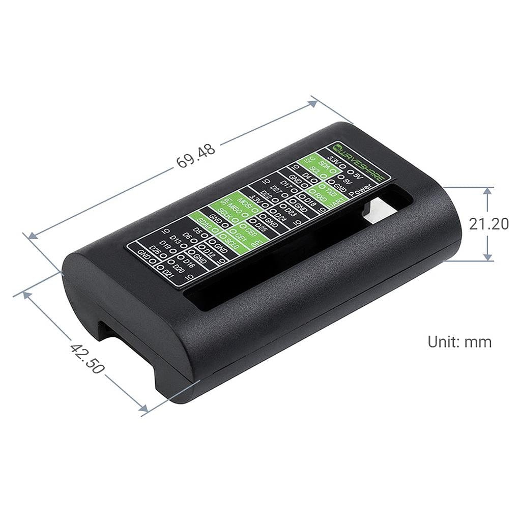 ABS Protection Case for Raspberry Pi Zero by Waveshare - The Pi Hut