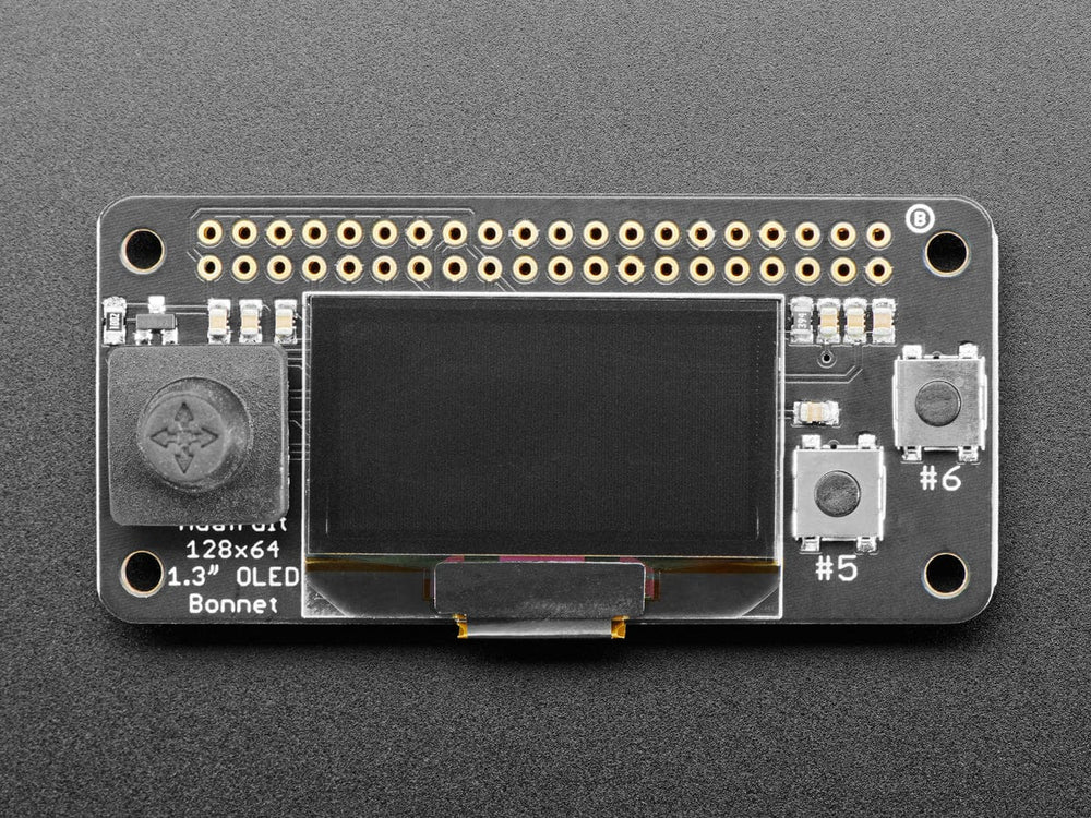 Adafruit 128x64 OLED Bonnet for Raspberry Pi by Adafruit - The Pi Hut