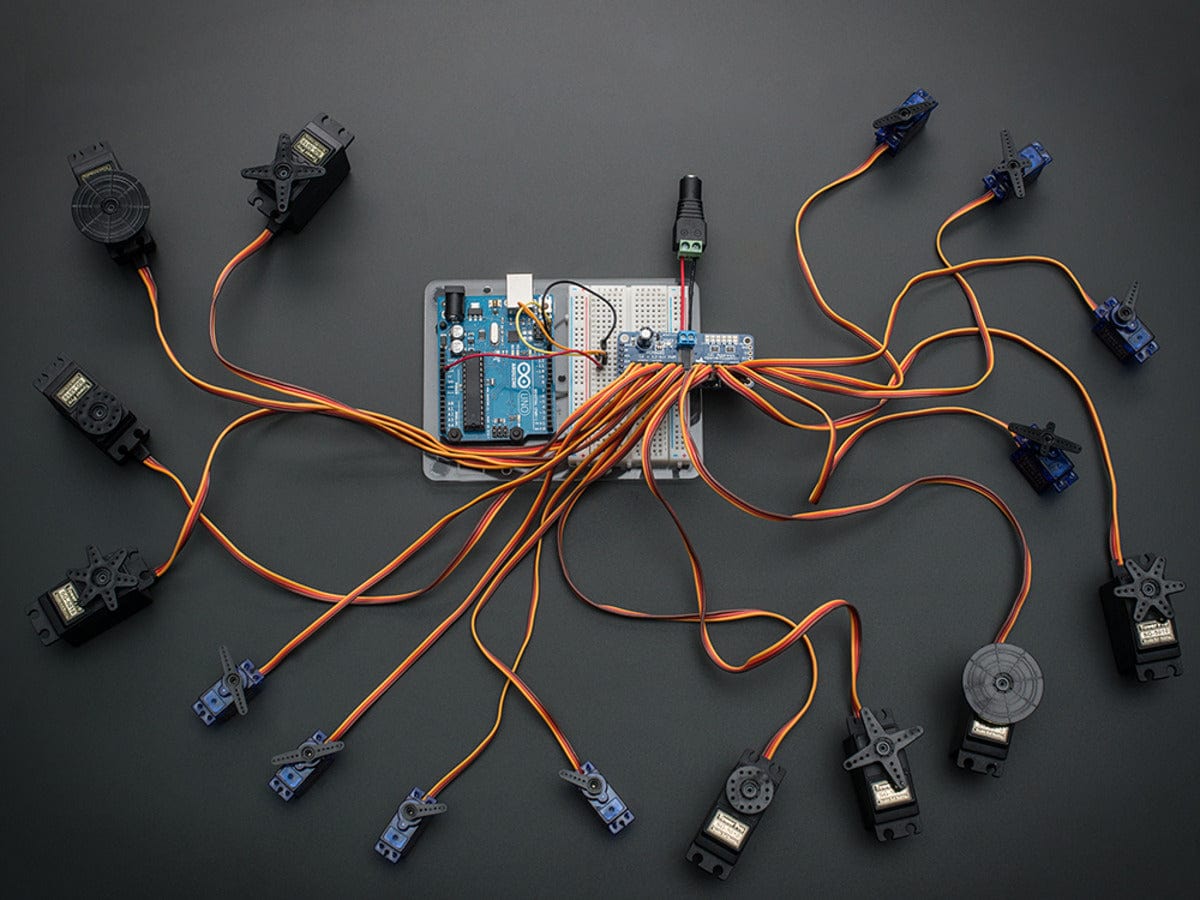 Adafruit 16-Channel 12-bit PWM/Servo Driver - I2C interface (PCA9685) by Adafruit - The Pi Hut
