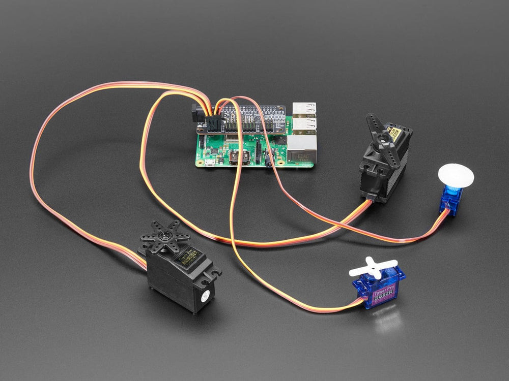 Adafruit 16-Channel PWM / Servo Bonnet for Raspberry Pi by Adafruit - The Pi Hut