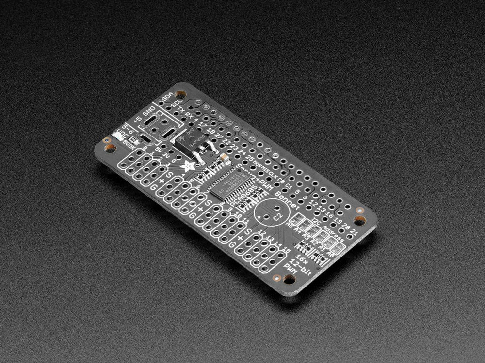 Adafruit 16-Channel PWM / Servo Bonnet for Raspberry Pi by Adafruit - The Pi Hut