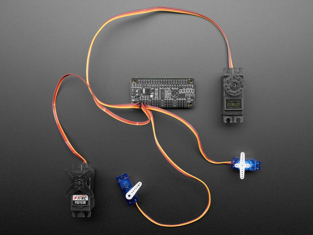 Adafruit 16-Channel PWM / Servo Bonnet for Raspberry Pi by Adafruit - The Pi Hut
