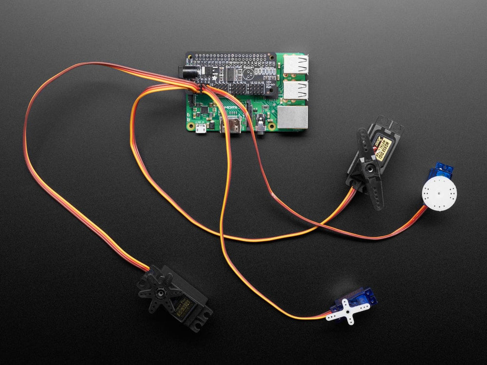 Adafruit 16-Channel PWM / Servo Bonnet for Raspberry Pi by Adafruit - The Pi Hut