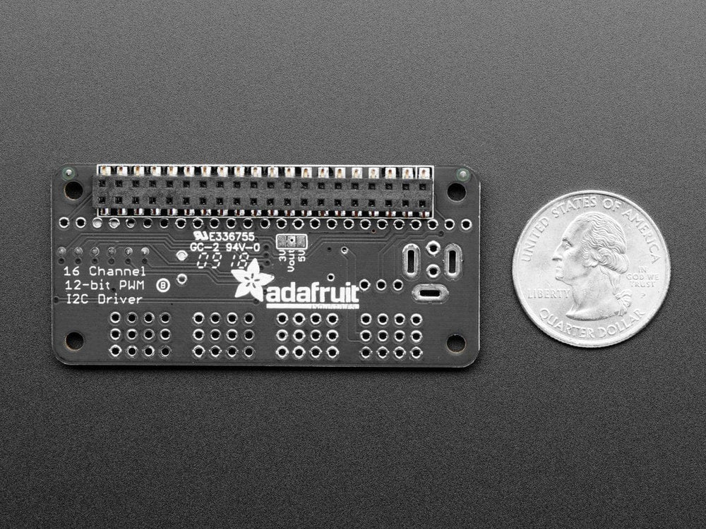Adafruit 16-Channel PWM / Servo Bonnet for Raspberry Pi by Adafruit - The Pi Hut