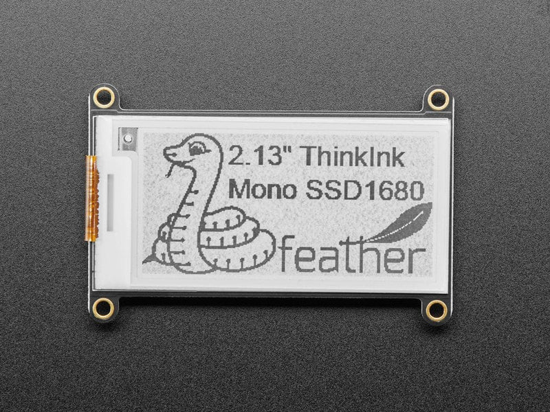 Adafruit 2.13" Monochrome eInk / ePaper Display FeatherWing (250x122 Monochrome with SSD1675 ) - The Pi Hut