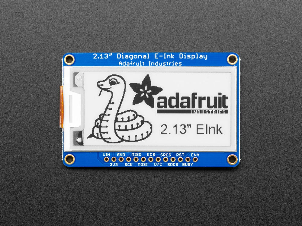 Adafruit 2.13" Monochrome eInk / ePaper Display with SRAM (250x122 Monochrome) by Adafruit - The Pi Hut