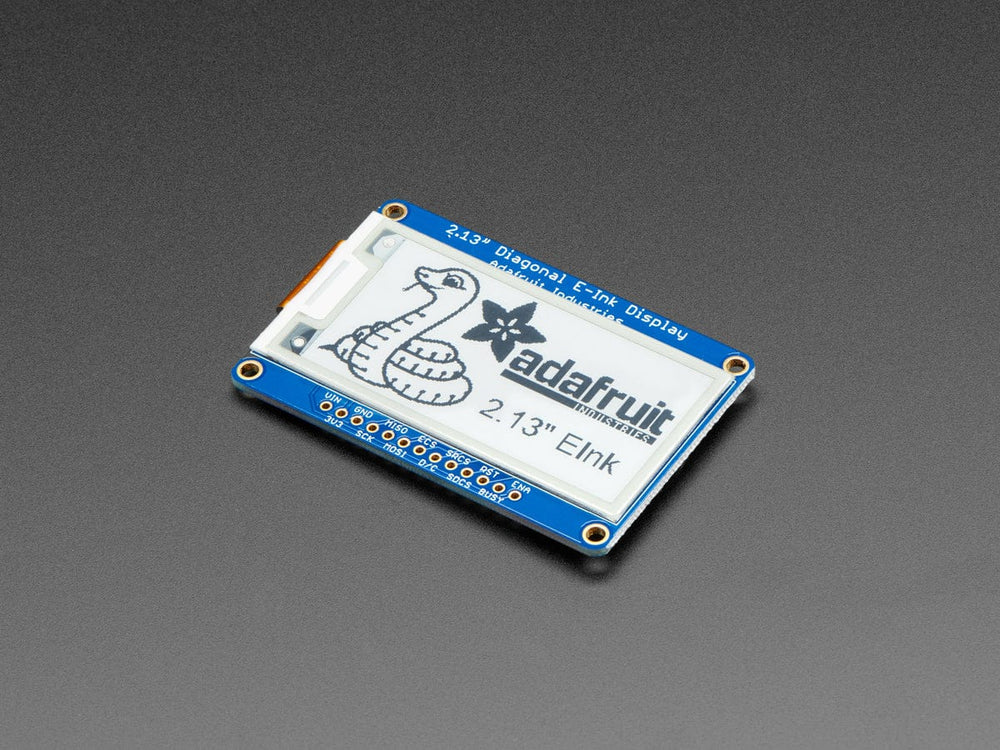 Adafruit 2.13" Monochrome eInk / ePaper Display with SRAM (250x122 Monochrome) by Adafruit - The Pi Hut