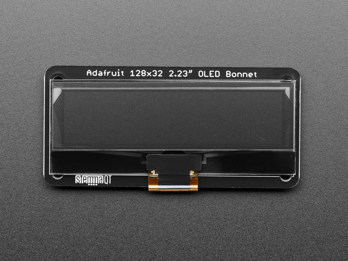 Adafruit 2.23" Monochrome OLED Bonnet for Raspberry Pi by Adafruit - The Pi Hut