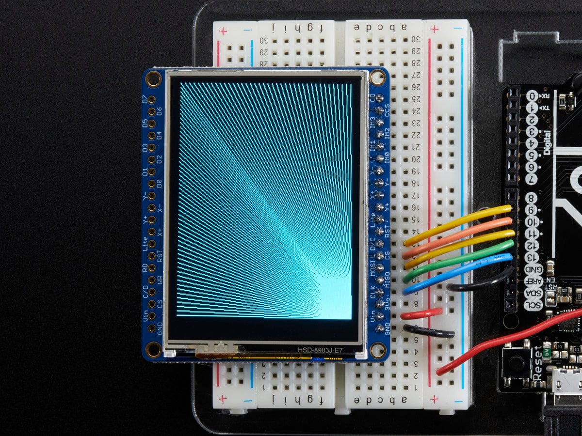 Adafruit 2.4" TFT LCD with Touchscreen Breakout w/MicroSD Socket (ILI9341) by Adafruit - The Pi Hut